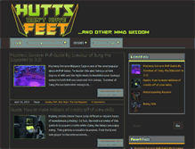 Tablet Screenshot of huttsdonthavefeet.com